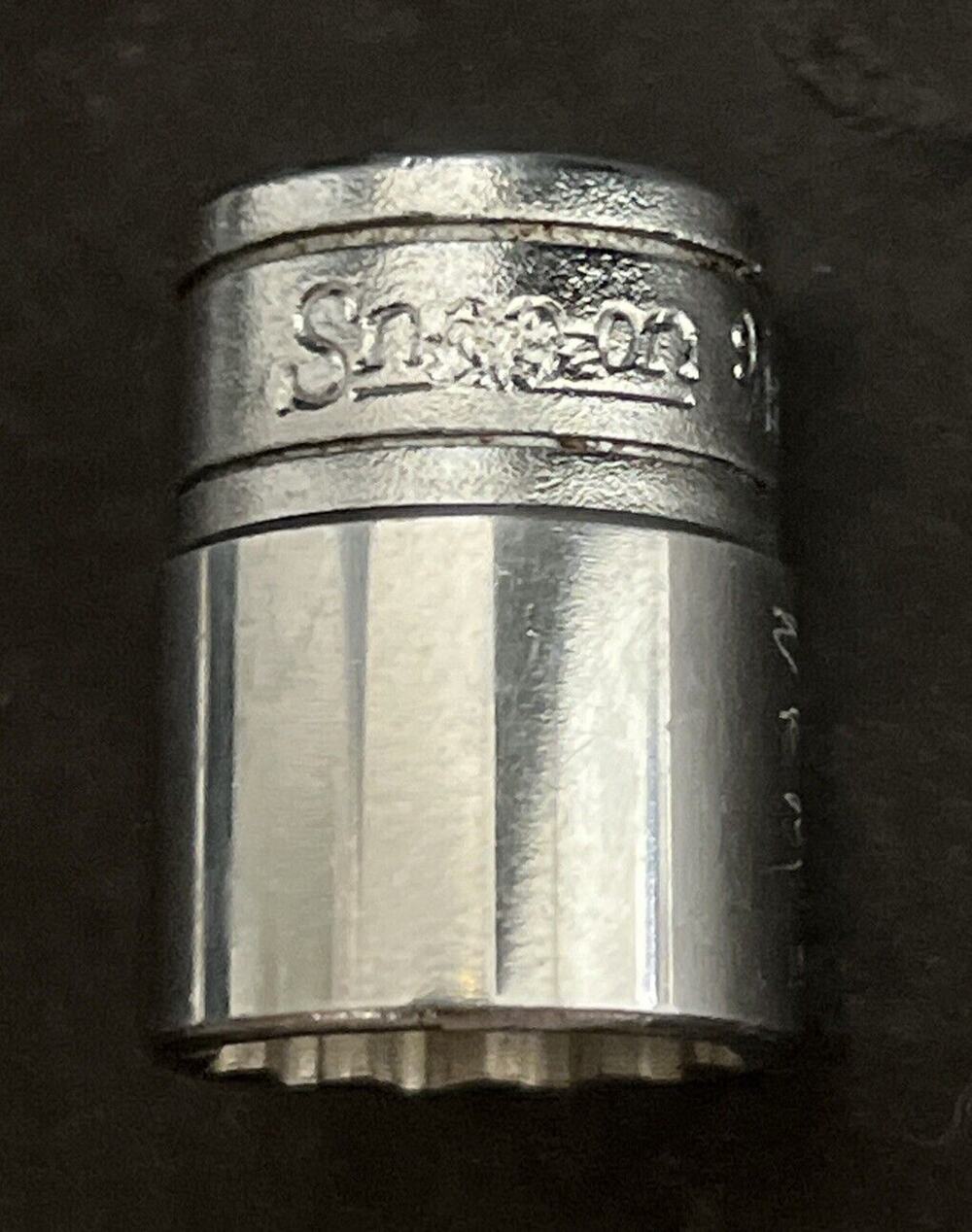 Snap-on F181 3/8" Drive 9/16" SAE 12-Point Shallow Chrome Steel Socket USA
